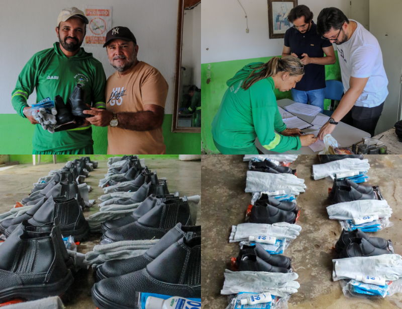 Prefeitura de Boa Ventura realiza renova��o de EPIs para agentes de limpeza p�blica