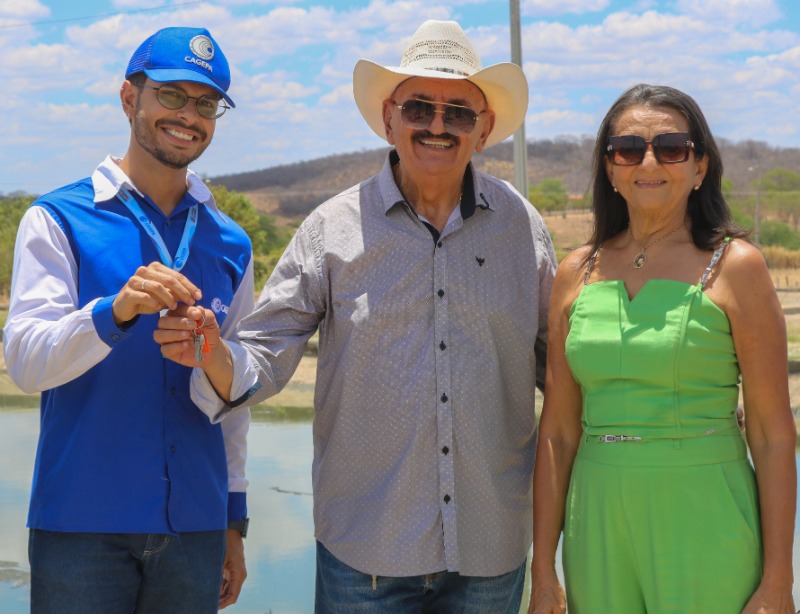 Prefeitura de Boa Ventura entrega esta��o elevat�ria � Cagepa e planeja expandir saneamento b�sico para 100% da cidade